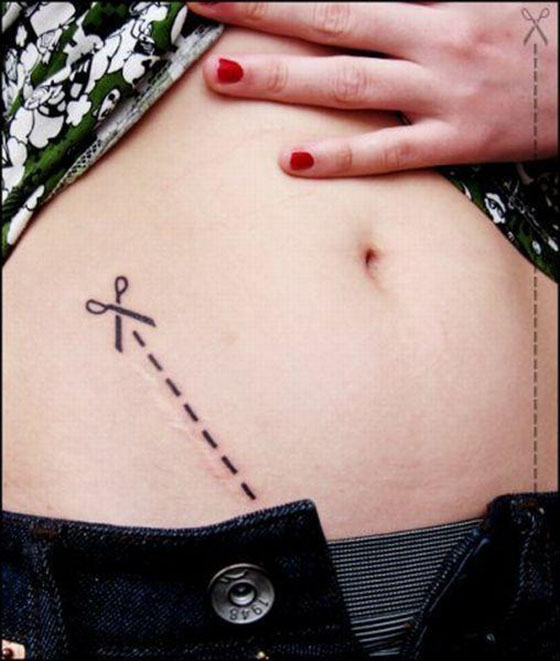 τατουαζ για τον Καρκινο με ψαλιδι